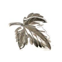 Tiffany &amp; Co Estate Leaf Brooch Pin Sterling Silver 7 Grams TIF346 - £178.10 GBP