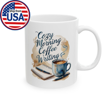 Cozy Morning Coffee Writing Mug - Author Writer Editor Planner Gift Cup - $14.99