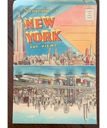 Vintage Souvenir New York Postcard Folder w 10 Double Sided Day Views Fo... - $282.06 MXN