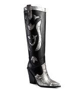 ANN CREEK Women’s Boma Western Knee-High Boots Black/White Snake 6.5 - $570.30 MXN