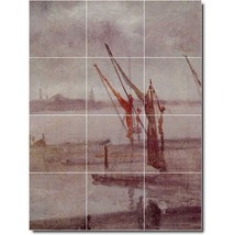 James Whistler Waterfront Painting Ceramic Tile Mural BTZ09827 - £96.22 GBP+