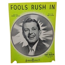 Vintage Sheet Music, Fools Rush In by Johnny Mercer and Rube Bloom, BVC 1940 - £14.46 GBP