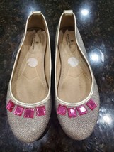 Bandolino Women&#39;s Gray Textile Upper Slip on Closed Toe Flats Shoes Size 8M - £19.61 GBP