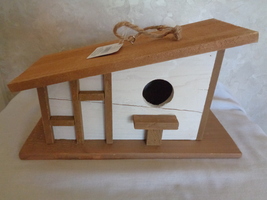 Birdhouse Wooden 12 Inch by Place &amp; Time (#5749).  - £25.95 GBP