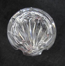 Rogaska Crystal Sea Shell Trinket Box Vanity Powder Jar Etched Lid  - £13.72 GBP