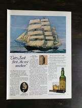 Vintage 1969 Cutty Shark Blended Scotch Whiskey Full Page Original Ad 324 - £5.53 GBP