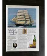 Vintage 1969 Cutty Shark Blended Scotch Whiskey Full Page Original Ad 324 - £5.44 GBP