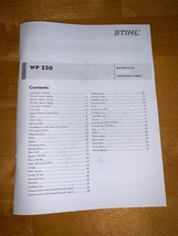 WP 230 WP230 STIHL Water Pump Parts Exploded Diagram List Manual - $13.61