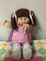 Vintage Cabbage Patch Kid With Pacifier Head Mold #4 HTF VIOLET EYES Poodle Hair - £187.84 GBP