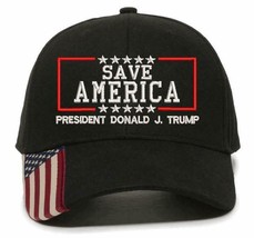 Save America Trump 2024 Donald J Trump Embroidered Hat - Adjustable Hat ... - $23.99