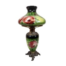 Hand-Painted Antique &quot;Gone With the Wind&quot; Oil Lamp (1895) - £470.86 GBP