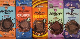 Mr Beast Feastables Chocolate Bars Mix 5 Flavors 60g / 2.1 oz  Each - £26.63 GBP