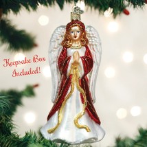 Divinity Angel Old World Christmas Blown Glass Collectible Holiday Ornament - £21.32 GBP