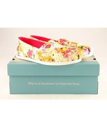 *Toms Womens Alpargata White Photoreal Floral Collage Print Size 9.5 - $36.27