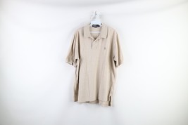 Vintage 90s Ralph Lauren Mens Large Faded Collared Short Sleeve Polo Shirt Beige - £31.54 GBP