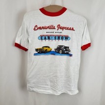 Vintage 1986 Jaycees Car Show Ringer T-Shirt Small Single Stitch Deadstock 80s - £20.07 GBP