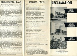 1966 US Department of the Interior Reclamation Projects Brochure - $24.72