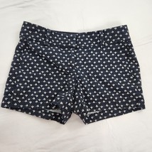 Ann Taylor City Short Women&#39;s Shorts Navy With White Triangles 00P - £11.07 GBP