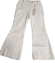 Laurie Felt Silky Flare Leg Jeans Womens SZE LP (34x27) White Denim Stre... - $24.75