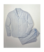 Petite Plume Men&#39;s La Mer Pajamas Set White Navy Size Medium New with tags - $101.11 CAD