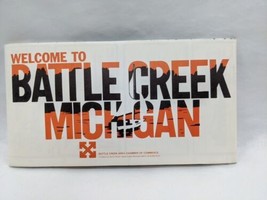 Vintage 1977 Welcome To Battle Creek Michigan Brochure Map - £28.48 GBP