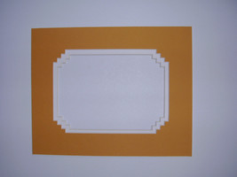Picture Framing Mat French Stairstep Sunflower Yellow  8x10 for 5x7 stan... - $3.99