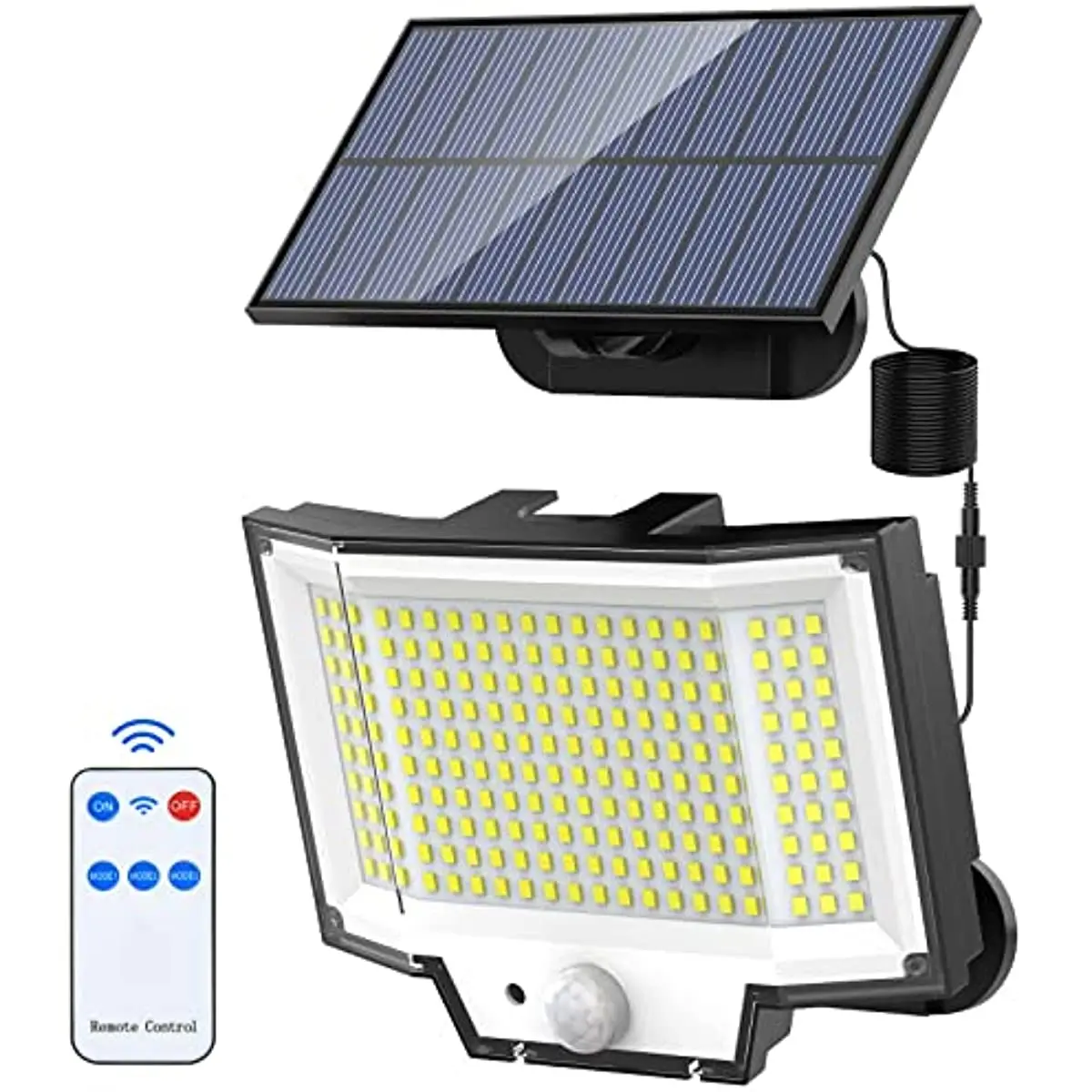 Solar Outdoor Light Motion Sensor Waterproof with 200 Bright LED 5M Cable Dusk t - £197.60 GBP