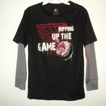 Starter Boy&#39;s Size S, 6-7 Top Basketball Long Sleeves &quot;Ripping Up the Game&quot; - £7.00 GBP