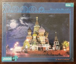 Buffalo Games “St Basil&#39;s Cathedral” 2000 pc Puzzle Unopened 38.5” x 26.5” - £17.81 GBP