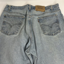 VTG Levis Mens 555 Relaxed Fit 38x34 Light Wash Orange Tab Made in USA - $443.44 MXN