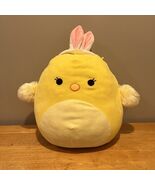 Squishmallow Aimee 16&quot; Chick Yellow Peep Bunny Ears Barnyard Stuffed Ani... - $22.06 CAD