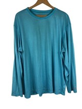 Champion Duo Dry Shirt XXL 2XL Mens Aqua Blue Long Sleeve Dri Fit Active Wear - £22.19 GBP