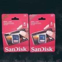 2 NIP SanDisk SDHC Cards 4 GB Memory Cards Digital Camera, Computer, Etc... - $287.50 MXN