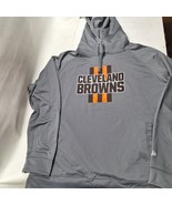 New Era Mens Gray Cleveland Browns Full Zip Lightweight Hoodie Size 2XL EUC - €25,74 EUR