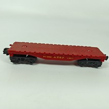 Lionel O Gauge Flat Car Atchison Topeka Santa Fe ATSF 9022 WT 40000 Red - $24.74