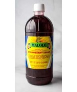 Malolo Strawberry Syrup 32 oz bottle - $19.79