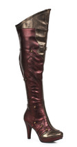 Ellie Shoes Women&#39;s Wonder Superhero Boots - Sexy Thigh High Heels Red Gold, 6 - £153.37 GBP