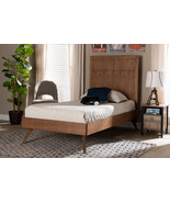 Idris Walnut Brown Twin Size Platform Bed - $527.00