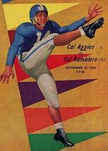 NFL NCAA College Football Program Metal Sign 12X8in Vintage Old Print Lo... - $24.74