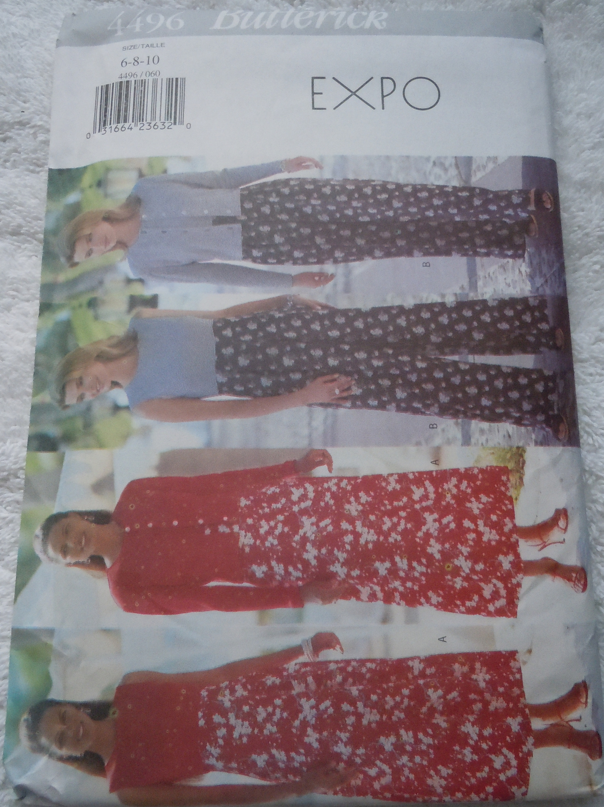 Butterick Size 6-10 Misses’/Misses’ Petite Jacket Dress &amp; Jumpsuit #4496... - $4.99