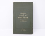 Topographical &amp; Physical Map of Palestine Holy Land Antique ~1900s Barth... - $125.00