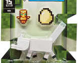 Minecraft Arctic Fox 3.25&quot; Figure with Totem of Undying &amp; Egg Mint on Card - £15.63 GBP