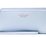 New Kate Spade Staci Large Carryall Wristlet Wallet Leather Pale Hydrangea - $94.91
