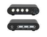 4-Way 3.5Mm Stereo Audio Switch Input Signal Source Switcher Selector Sp... - $33.99