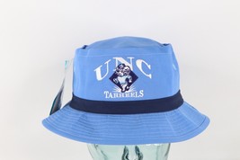 NOS Vintage 90s University of North Carolina Spell Out Roll Top Bucket Hat S/M - £85.29 GBP