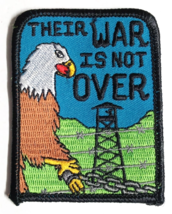 Their War Is Not Over Bald Eagle POW &amp; MIA USA Embroidered Iron On 3&quot;h Patch NEW - £3.94 GBP