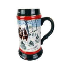 1991 Anheuser Busch Budweiser Clydesdale Holiday Stein The Season&#39;s Best - $19.80