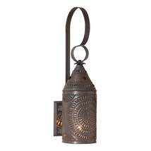 Irvins Country Tinware 15-Inch Electrified Wall Lantern in Kettle Black - £102.26 GBP
