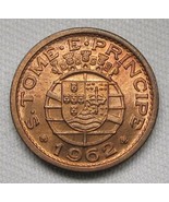 1962 Saint Thomas 10 Centavos GEM++ UNC Red &amp; Brown Coin AD887 - £22.78 GBP