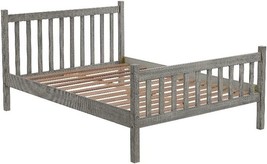 Alaterre Furniture Windsor Wood Slat Full Bed - Driftwood Gray - £372.42 GBP